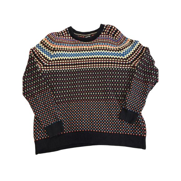 Lands end Other - Lands’ End Men’s XXL/T Fair Isle Sweater | Navy Multicolor Crewneck